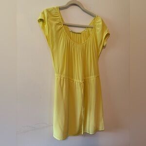 Yellow Silk dress